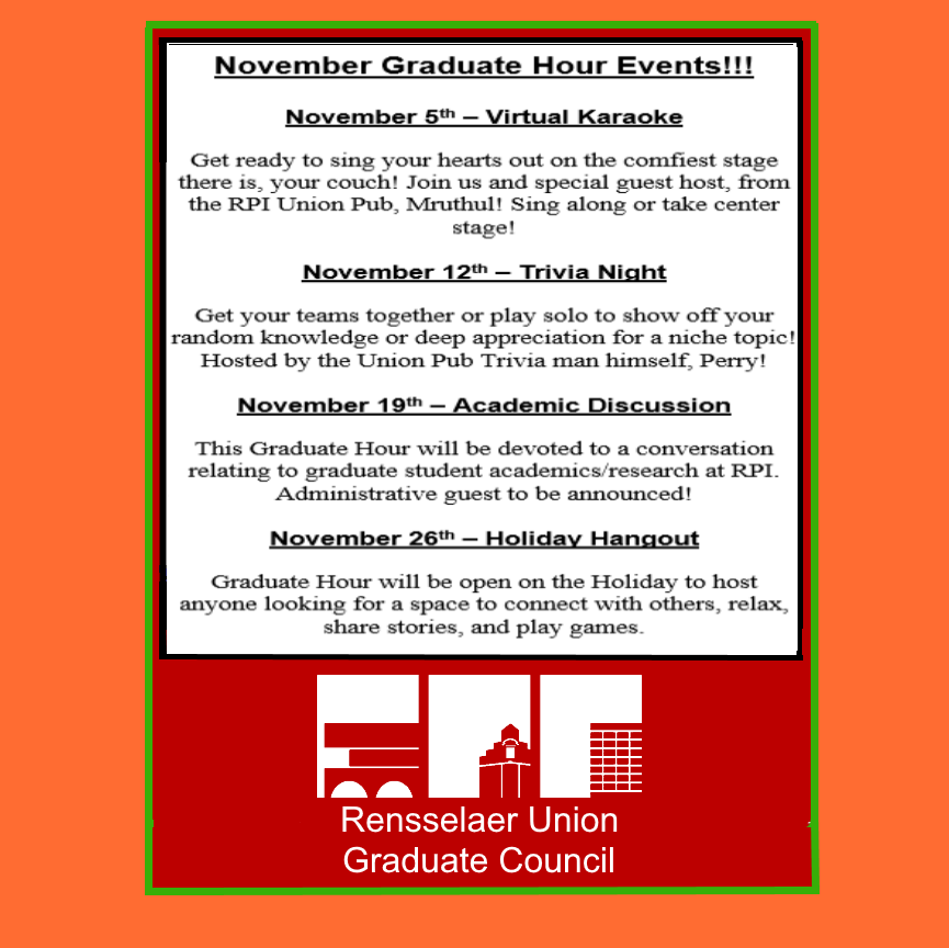 November Grad Hour events