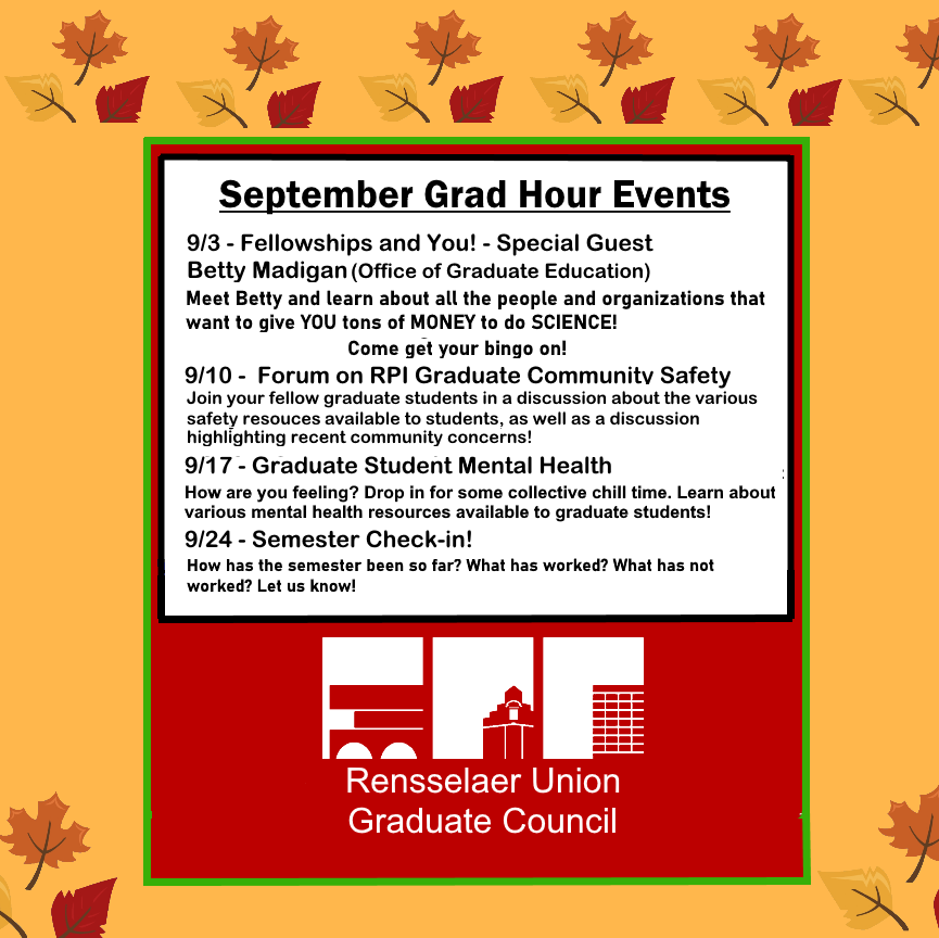 September Grad Hour Events